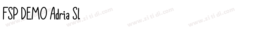 FSP DEMO Adria Sl字体转换 FSP DEMO Adria Sl字体转换